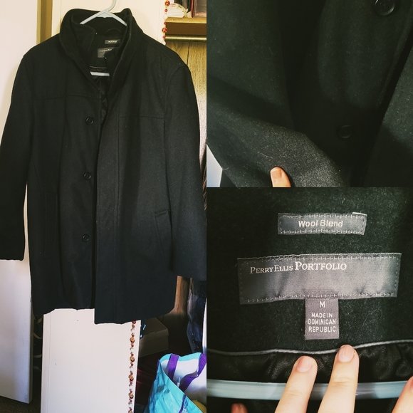 ⭐HOST PICK ⭐ Vintage black wool coat - Picture 1 of 1
